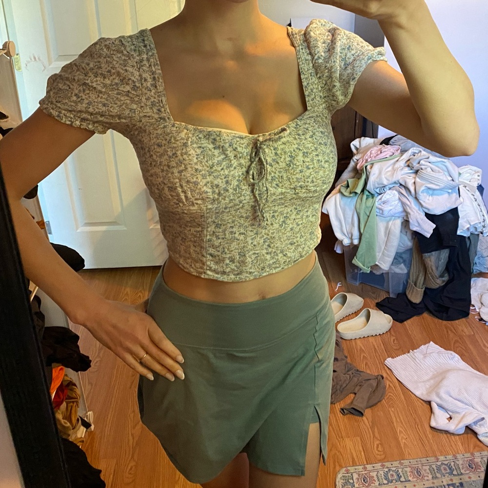 Floral crop top